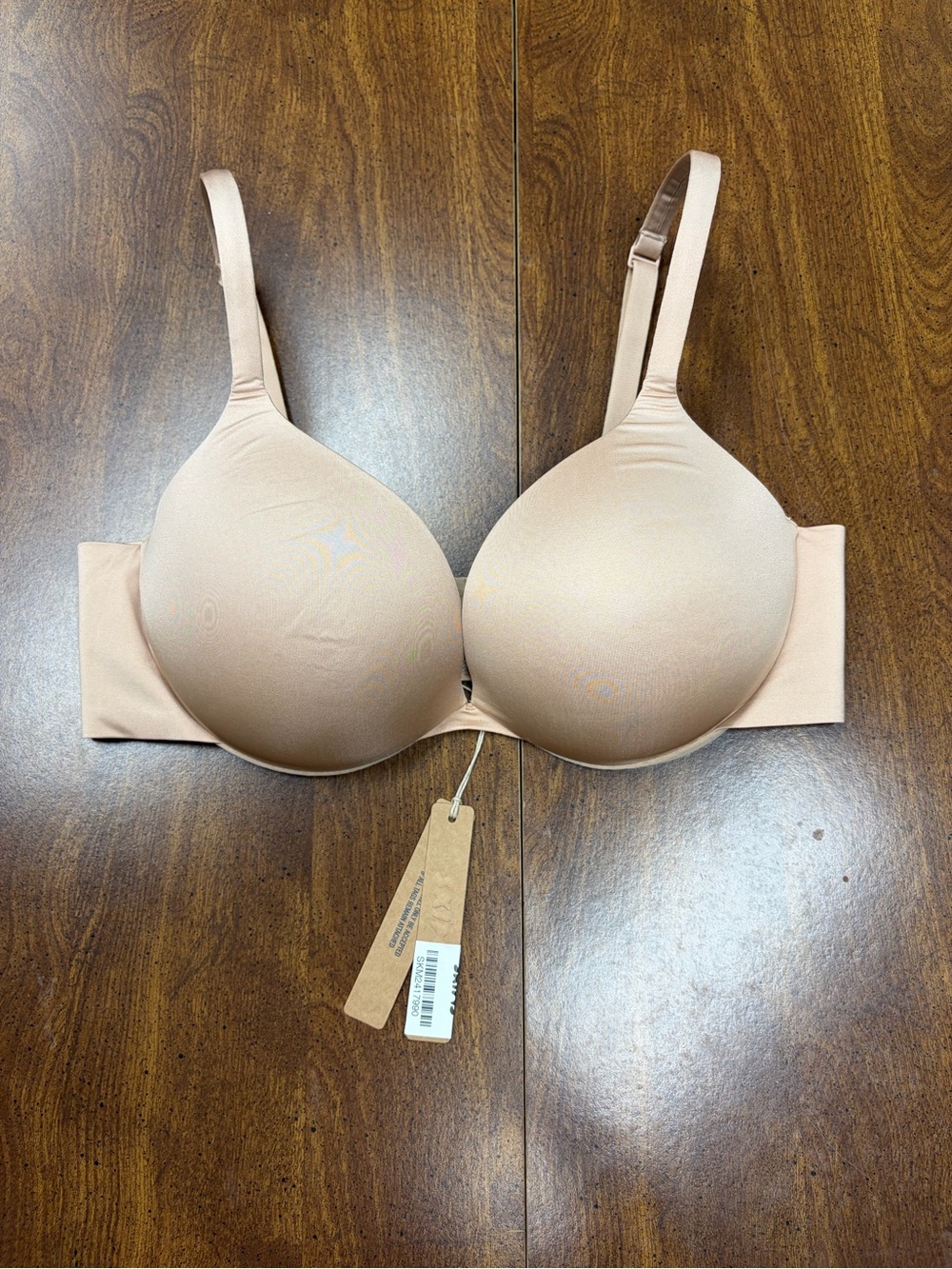 SKIMS Ultimate Push Up Plunge Bra Clay Tan Size 36C NWT